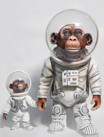 Carlos and Albert Astrochimp - Father & Son